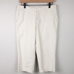 Cold water Creek khaki Cropped Pants Size P10